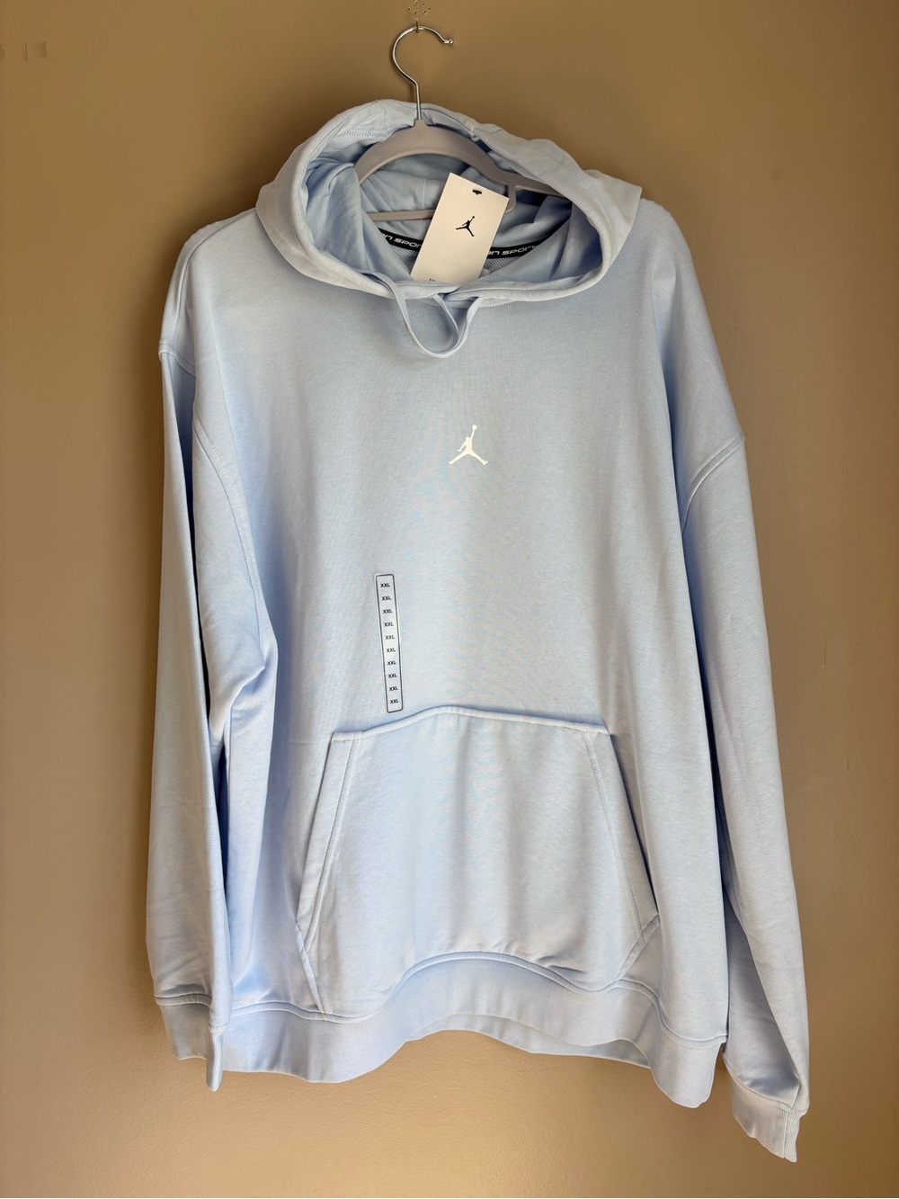 Jordan Light Blue Pullover Hoodie with White Jumpman